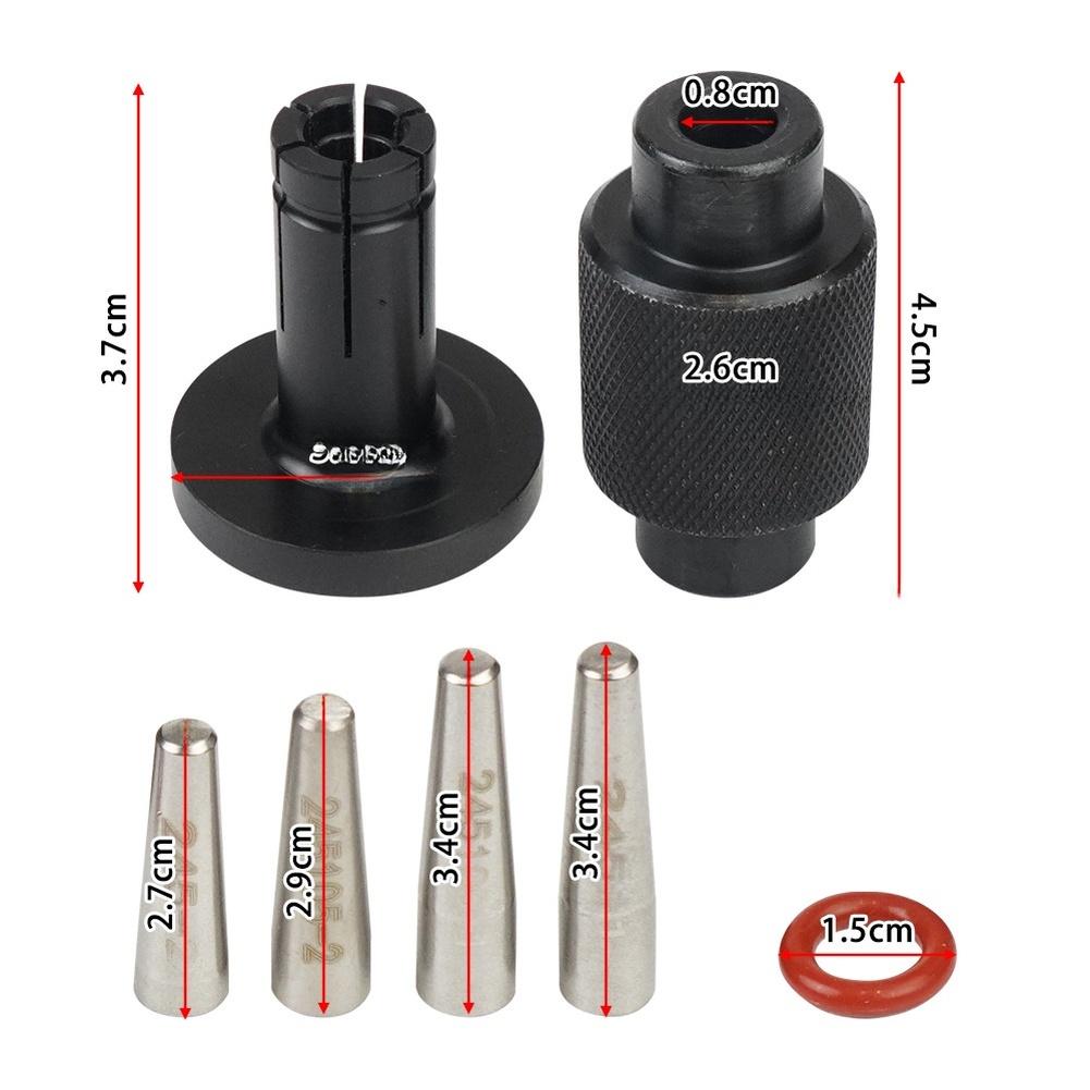 

Fuel Rail Kit Injector Seal Tool Precision Installation Size Measurer Included Installation Push Rod Seat Ring Loosener