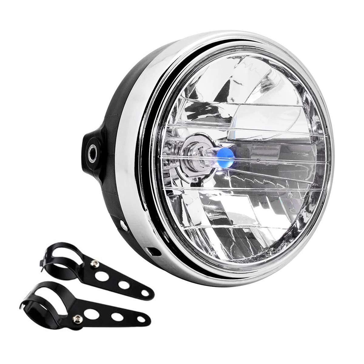 

szmsmy Галогенная фара с кронштейном CB400SF Hornet 250 CBX400 VTR250 Jade CB250F Универсальный мультиотражатель чёрный