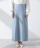 Nano Universe Satin Bias Long Narrow Size S Gray Skirt, Women's, (021), (669-5130312)