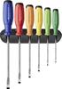 SwissGrip EVO Rainbow Slotted Screwdriver Set, 6-piece, Boxed, 38240.HRBCBB