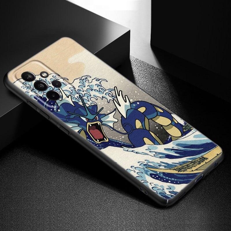 Japanische Welle Anime Drache Handyhülle Für Samsung A21 A30 A50 A52 S A13 A22 A32 A33 A53 A73 5G A11 A12 A31 A51 A70 A71 A72 Hülle