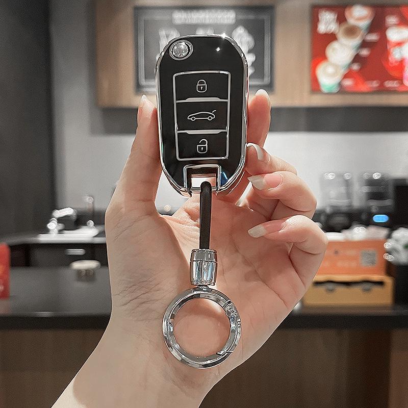 Peugeot Autoschlüsselhülle: Passend für Dongfeng 4008, 2008, 5008, 308, 408, 508L, 3008 Modelle