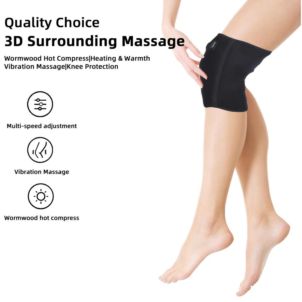In Stock Heated Vibration Knee Pads for Joint Pain Relief