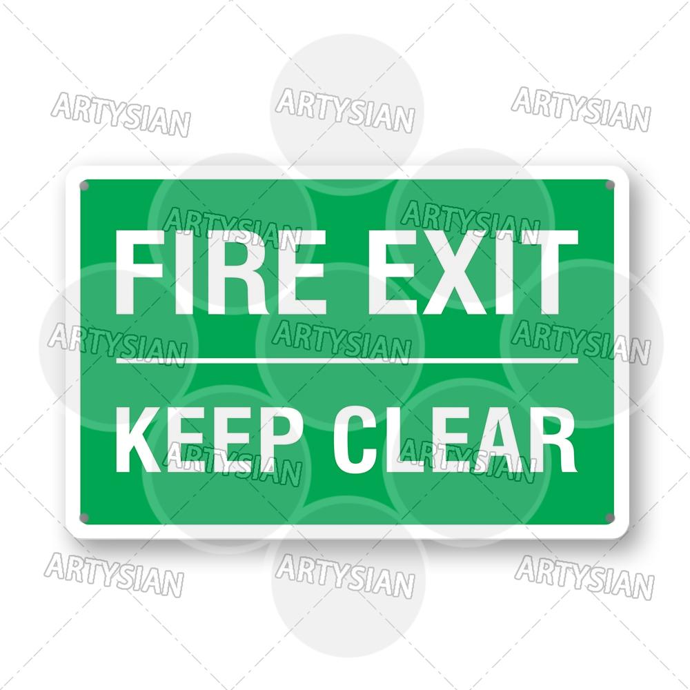 Fire Safety Metal Sign Flammable Warning Emergency Exit Escape Alarm Extinguisher Instruction Signage Assembly Hose Reel Plaque