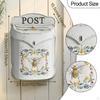 Embossed Wall Mount Mailbox Hanging Post Box Magazines Home Decor Dropbox Lockable for Residential
