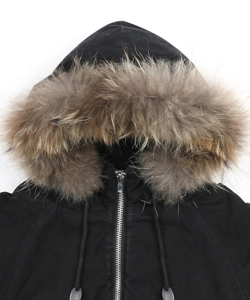 Glack Gj098 Rusty N2B Short Parka (Black)
