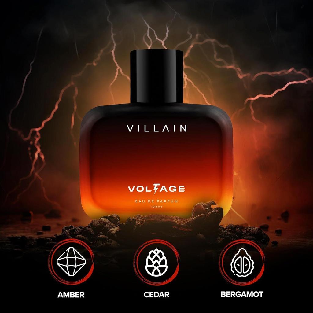 Villain Voltage Eau de Parfum für Herren | Würziges Fougere Langanhaltender Duft