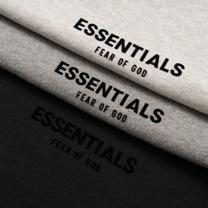 FOG ESSENTIALS Saison 8 Beflocktes Rundhals-Sweatshirt für Herren, lockere Passform