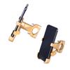 Aluminum Alloy Waterproof Mobile Phone Holder Bike & Motorcycle Handlebar Mount Compatible with iPhone for Outdoor Usage