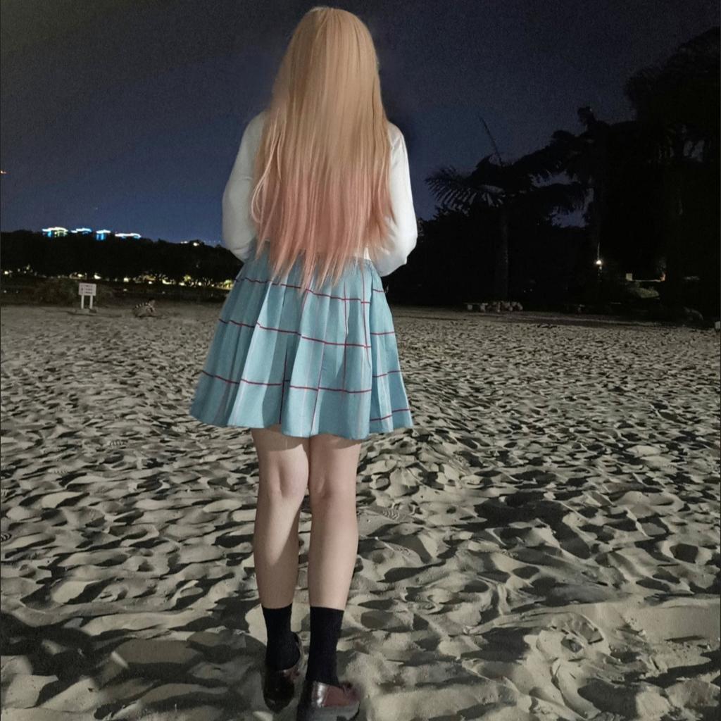 Kitagawa Marin Cosplay Anime My Dress Up Darling Kitagawa Marin Cosplay Costume Dress School Uniform Wig Suit Plus Size Women