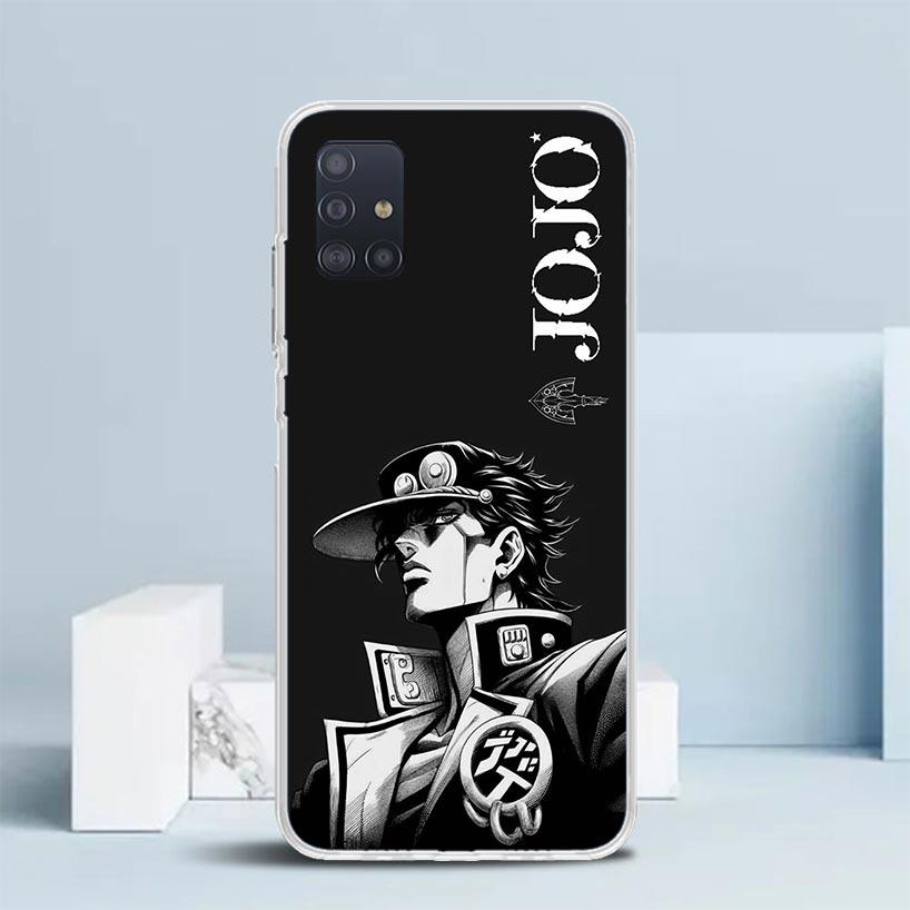JoJo's Bizarre Adventure Kujo Jotaro Soft Cover for Samsung Galaxy A12 A22 A32 A52 A72 A02S Phone Case Note 20 Ultra 10 S10 Plus