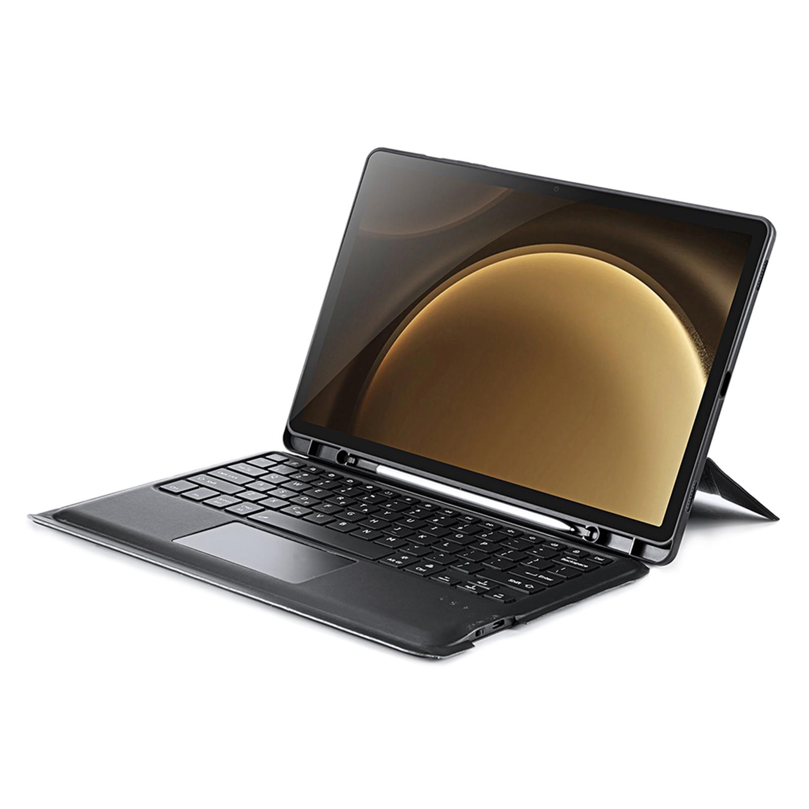 

DUX DUCIS For Samsung Galaxy Tab S9 FE+ (SM-X610/SM-X616B) Leather Case with Wireless Magnetic Detachable Keyboard A