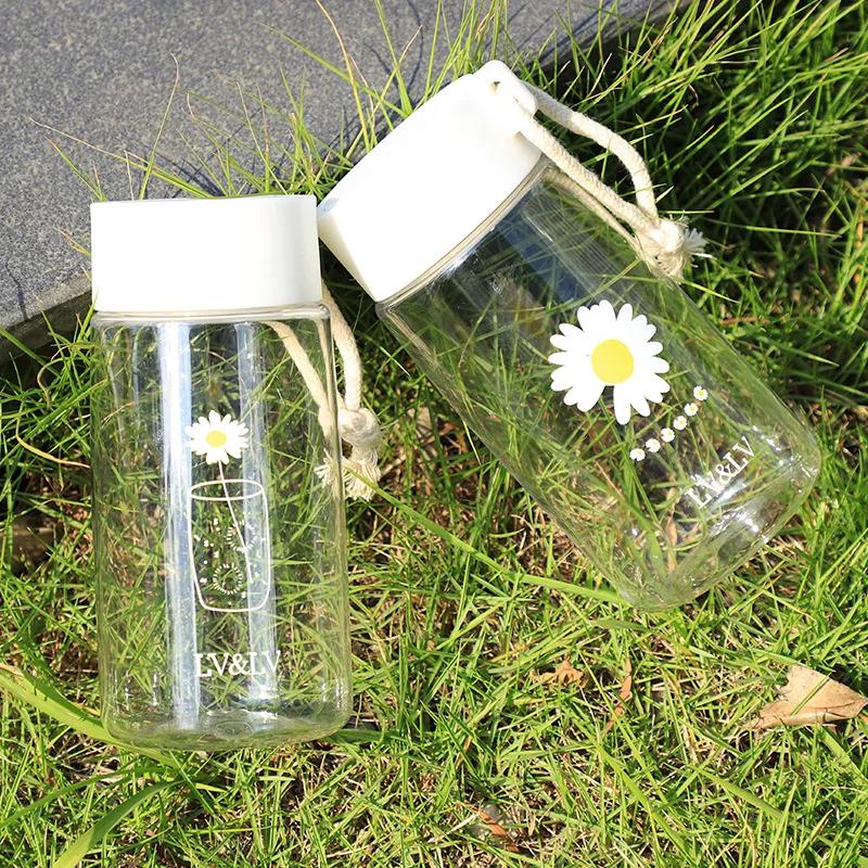 400ml Drinkware Daisy Custom Water Bottle Stainless Steel Thermos Bottle  Drink Items Simple Vacuum Flasks Men Women Air Up