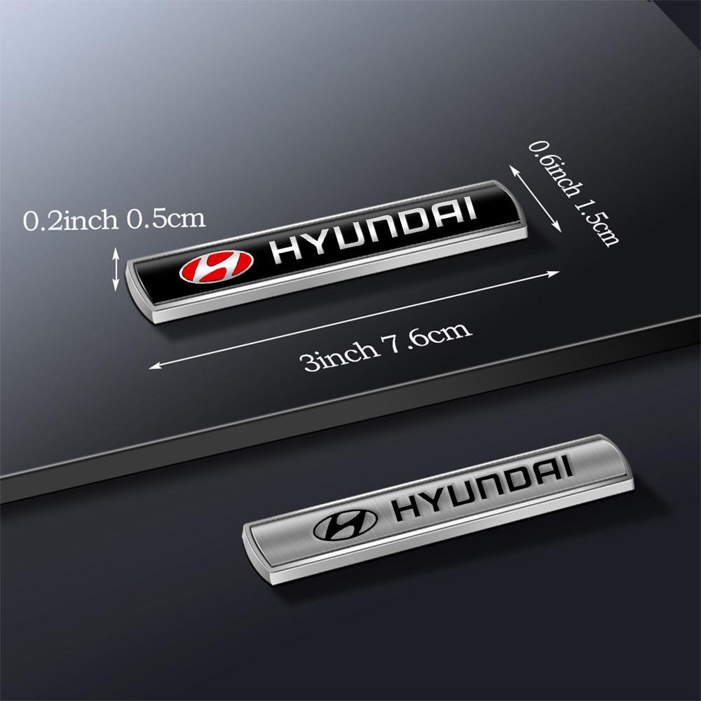 1Pcs Metal Car Badge Side Body Fender Trunk Stickers Auto Decoration Decals Accessories For Hyundai I10 I20 I30 IX20 IX35 Tucson R8