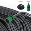 5/50M 4/7Mm Garden Hose Watering Pe Hose Micro Drip Irrigation Water Tubing With Hole Puncher Garden Accessories
