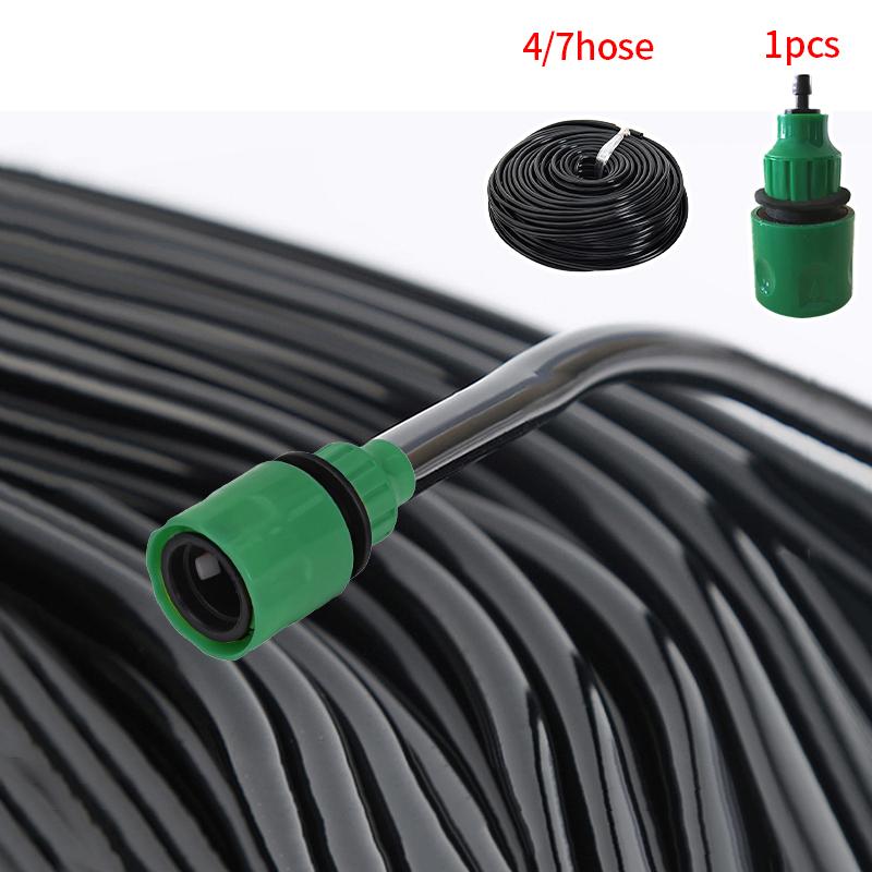 5/50M 4/7Mm Garden Hose Watering Pe Hose Micro Drip Irrigation Water Tubing With Hole Puncher Garden Accessories