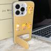 iPhone 16 Pro Max Star Yellow Plaid Cartoon Summer Case for Girls