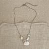 Wax rope starfish shell pearl necklace seaside vacation wind collarbone chain summer fresh and sweet high-end necklace women