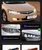 LED Projector Headlights with Flowing Turn Signals for 06-15 Honda Civic Si FD2