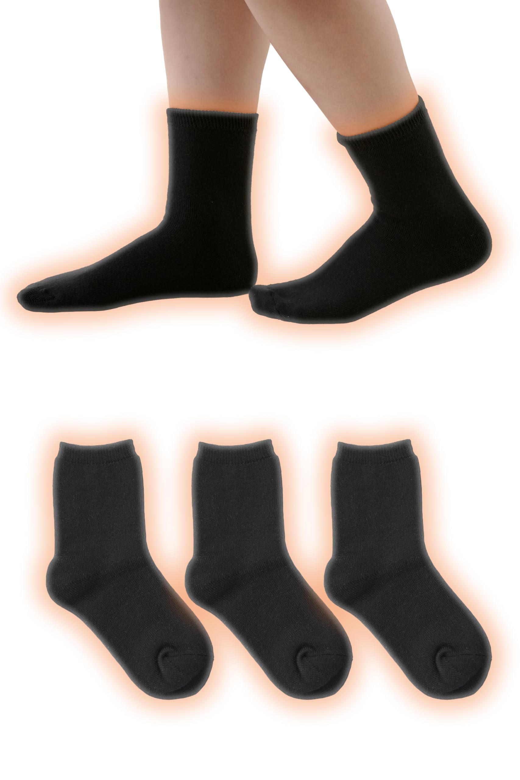 

Hokaron Теплые Зимние и Размеры Женские Носки, Влагоотводящие, Теплогенерирующие, Для Холодной Погоды, Антибактериальные, Устойчивые к Запаху, Черные, Набор из 3 пар, чёрный