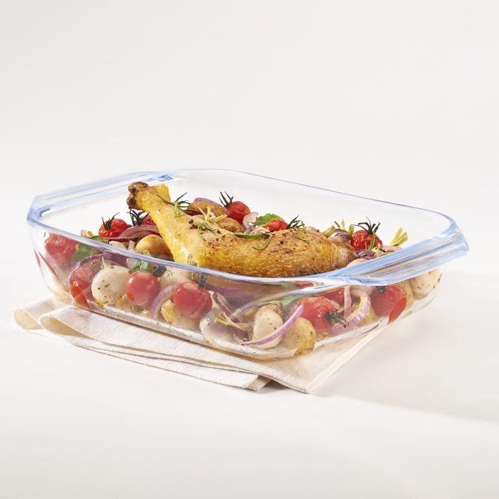 Plat De Four Pyrex Irresistible Rectangulaire 35 X 23,1 X 6,5 Cm Transparent Verre 6 Unités