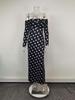 Women's 2026 Spring Retro Polka Dot One-Shoulder Dress