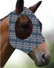 "Breathable Horse Head Cover with Anti-Mosquito Protection and Various Prints for Equestrian Use"