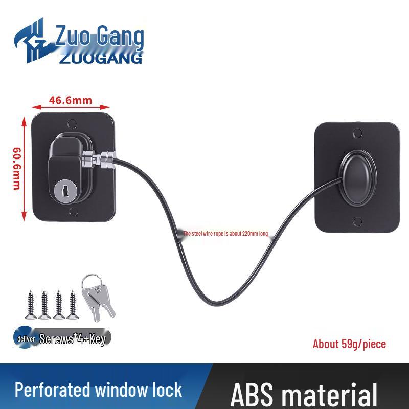 Punch-Free Child Safety Sliding Window Lock - Anti-Theft Limiter