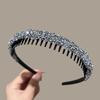Full Diamond Headband with Toothed Anti-slip Hairband Fashion Women's Hair Accessory
