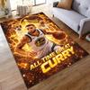 "Golden State Warriors Curry Basketball Art Rug" Non-slip Rug Suitable for Living Room and Bedroom Sofas.