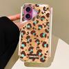 Vintage Pink Leopard Print Girls Women Phone Case for iphone 16 15 14 7 8 Plus 13 11 12 Pro Max X XS XR SE 2022 2020 16e Cover