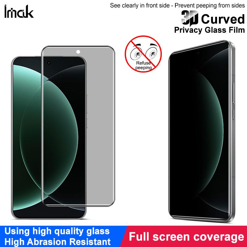 Für Xiaomi MI 15 Ultra 5G Glas IMAK 3D Gebogene Privatsphäre Gehärtetes Glas Vollbild-Abdeckungsfolie