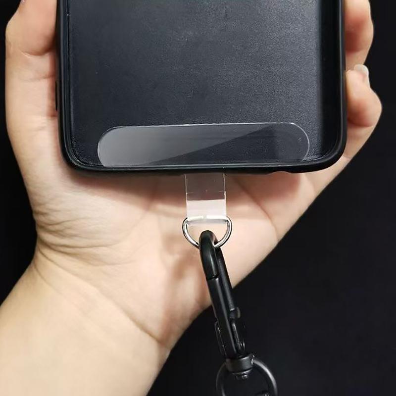 1Pcs Universal Tpu Mobile Phone Anti-lost Lanyard Card Gasket Nylon Detachable Phone Hanging Cord Strap Patch Tether Pad