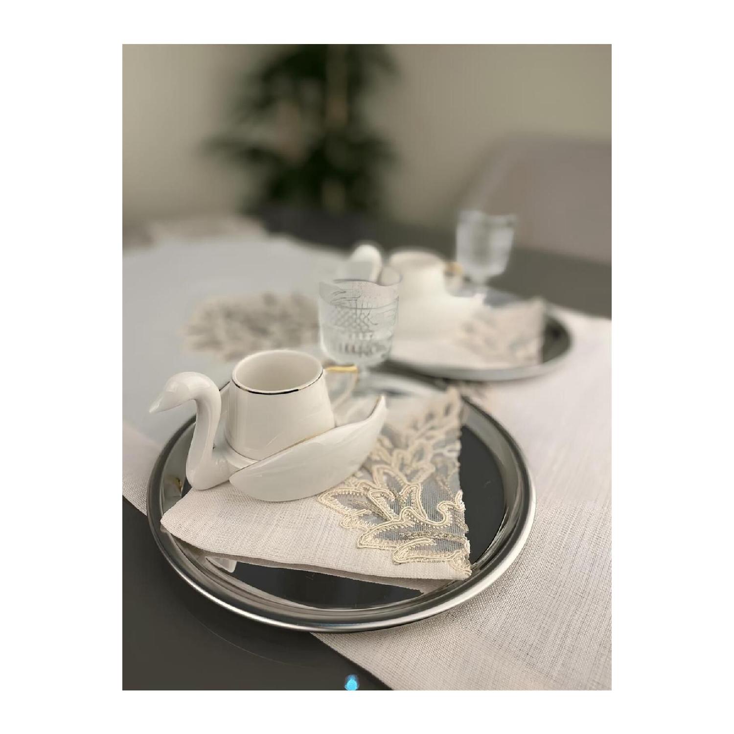 

Iris Model Decorative Guipure Lace 2-piece Coffee Cocktail Presentation Napkin