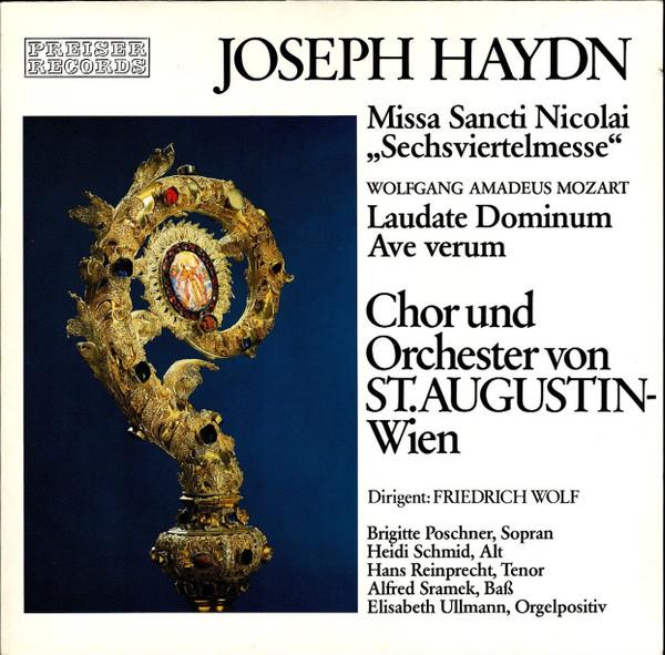 

LP Record JOSEPH HAYDN WOLFGANG AMADEUS MOZA Missa Sancti Nicolai Sechsviertelm SPR3359 Preiser Records Austria Classical Used