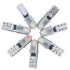 10 Pcs T5 Auto Car Dashboard Lights 2 3014 SMD Reading Instrument Panel Lamp No Polarity Led Bulb White 12V DC