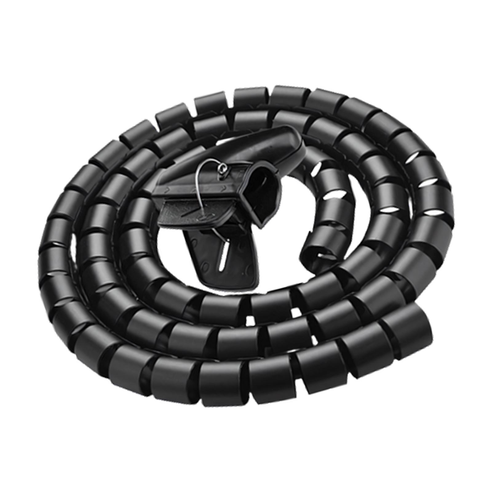 

Flexible Wire Wrap Organiser With Strong Component Prevents Messy Desktop And Protects Cables From Damage 15mm серебряный