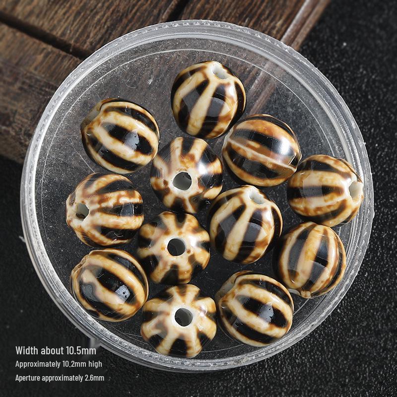 DIY Flower Glaze Watermelon Ceramic Beads – Loose Porcelain Beads for Jewelry, Clothing Accessories, Bracelet & Necklace Crafts