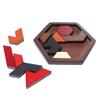 Puzzle Game Wooden Geometric Shape Educational Toys IQ Brain Teaser Puzzles Board Tangram Board