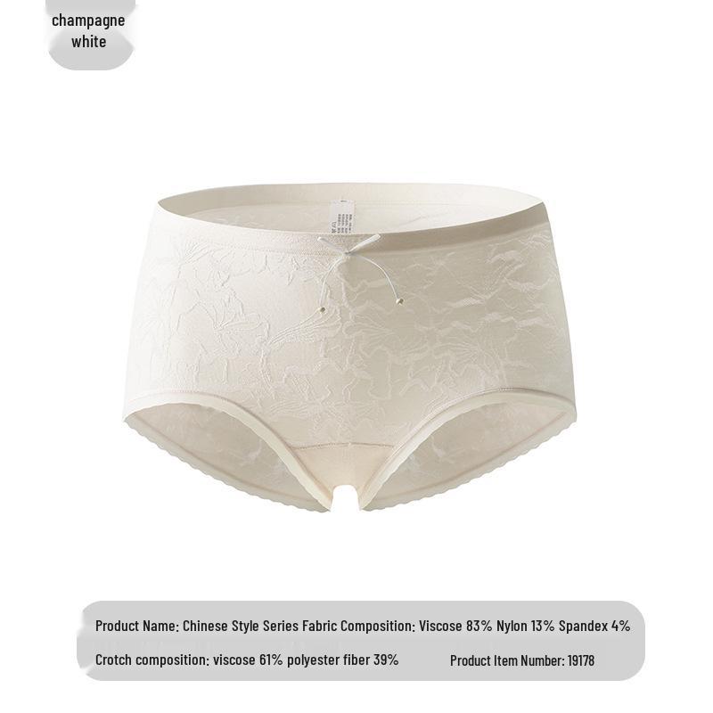 

Элегантные женские трусики с жаккардовым узором, средней посадки, с контролем живота, с антибактериальной подкладкой One Size [80-140 jin]
