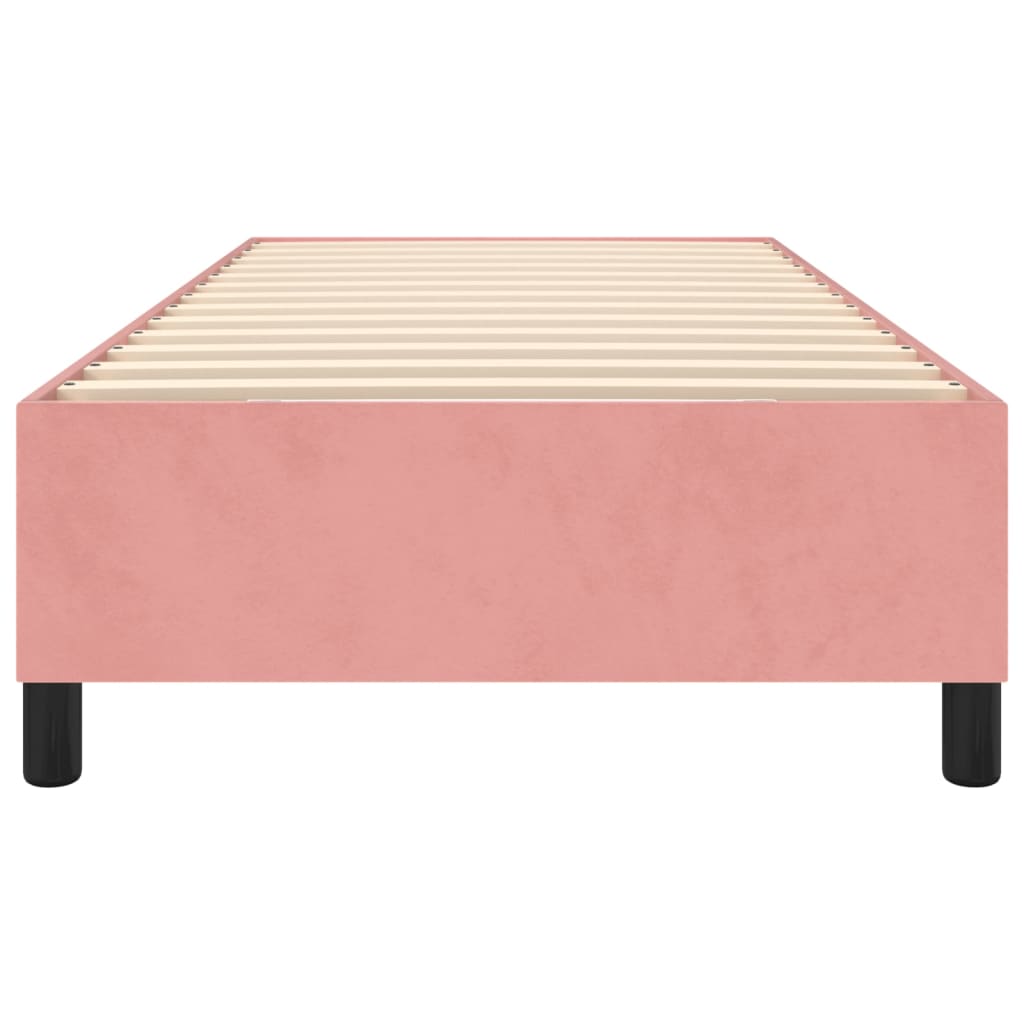 Box Spring Bed Frame Pink 80x200 cm Velvet