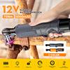 90° Electric Wrench Angle Drill Screwdriver 3/8'' 45NM Cordless Ratchet Wrench Scaffolding  With 2 Lithium-Ion Battery 12V