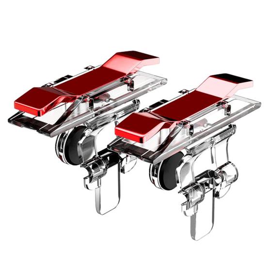 2Pcs E9 Gaming Multifunctional Stable Gaming Triggers Portable Joystick Trigger Gamepads for Mobile