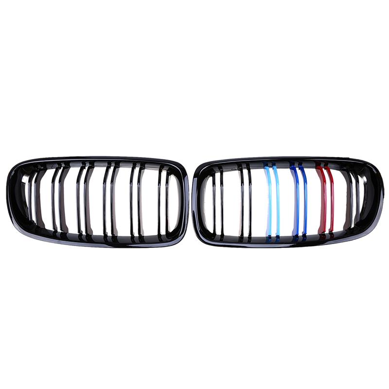 

Глянцевая черная решетка радиатора фейслифт переднего верхнего бампера, решетки в стиле M, крышка для BMW 3 серии F30 F31 F35