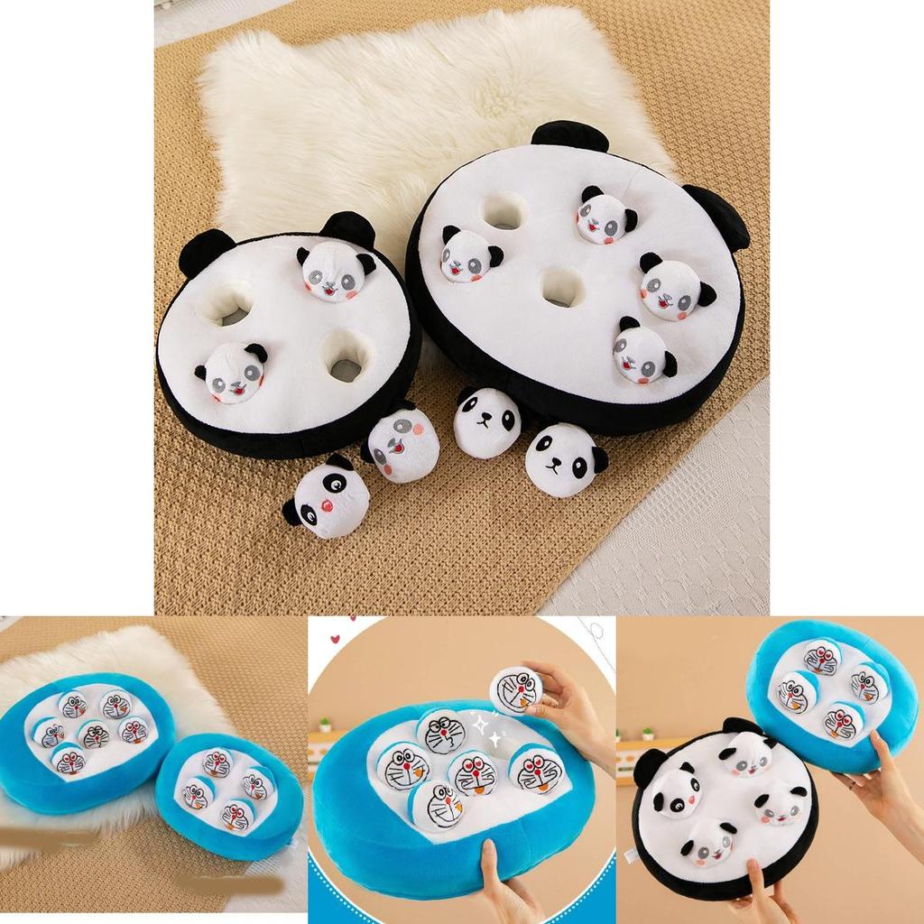 Frühkindliches Karotten-Stofftier Für Kinder Mit Entzückenden Panda- Und Doraemon-Designs Und Kurzem Plüschstoff