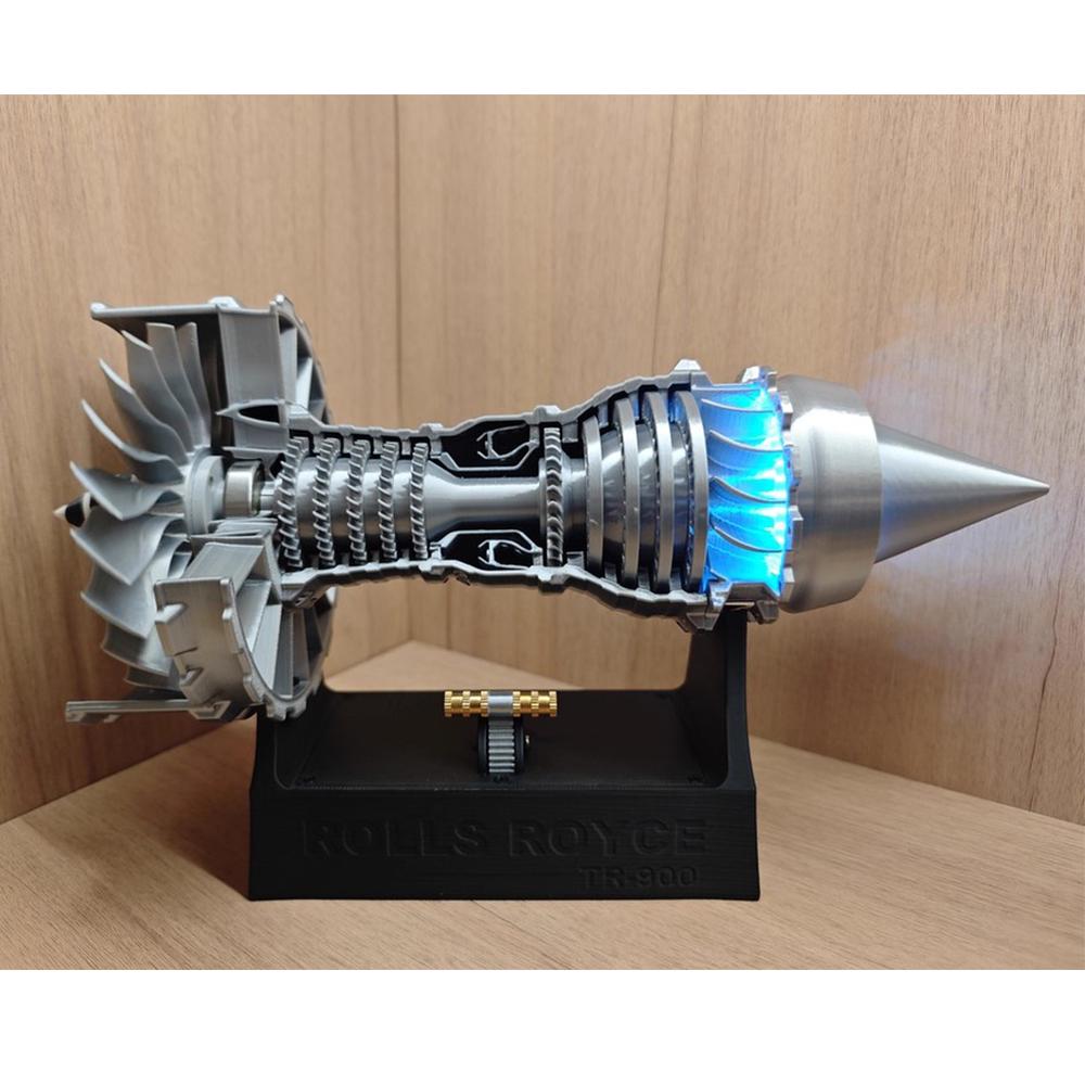 TR900 Motore Turbofan Aeronautico Modello di Aeroplano Kit Motore per Aeroplano Modello di Motore Turbojet Regalo per Adulti Giocattolo Educativo di Scienza Meccanica
