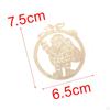 10 Pieces Unfinished Wooden Cutouts Christmas Tree Decoration Hanging Unpainted DIY
