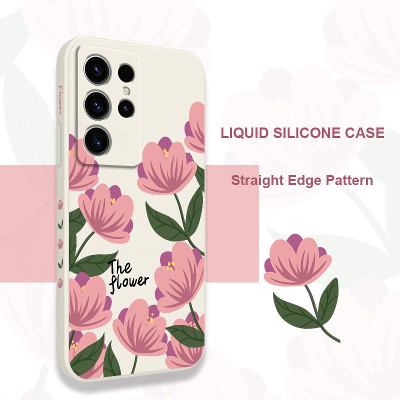 Pink Primrose Phone Case For Samsung Galaxy S25 FE S24 S23 S22 S21 S20 S10 S10E Ultra Plus FE Note 20 Ultra Plus Cover