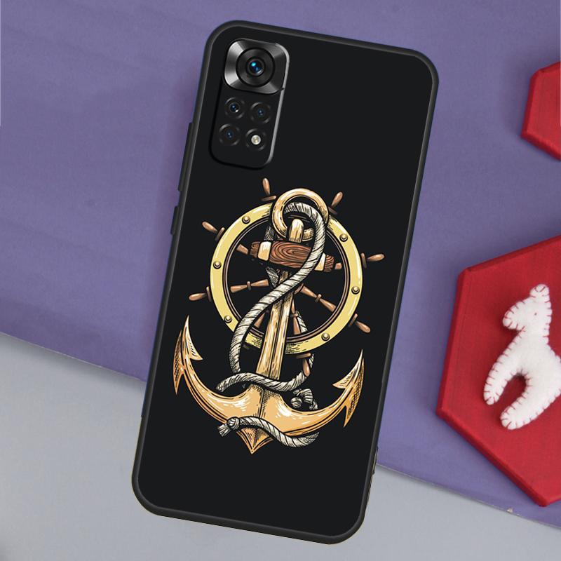 Anchor Sea Beach Funda For Xiaomi Redmi Note 14 13 Pro 12 11 9 10 9S 10S 11S 12S Redmi 14C 10C 12C 13C Case