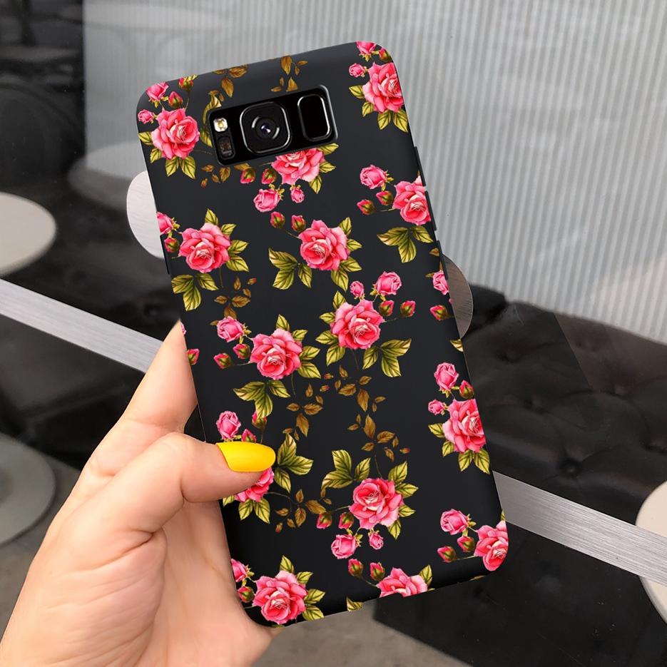 For Samsung Galaxy S8 Case Galaxy S8+ Cover Stylish Sunflower Pretty Girls Cover For Samsung S8 Plus GalaxyS8 S8+ Soft Bags Case